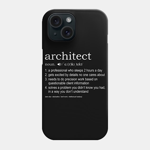 Definition for architects Phone Case by nektarinchen