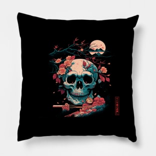 skull illustration Pillow