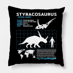 Styracosaurus Fact Sheet Pillow