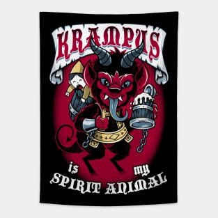 Krampus is My Spirit Animal - Creepy Cute Goth - Holidays Tapestry