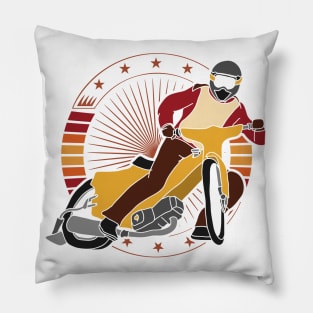 Vintage Speedway Motorsport Pillow