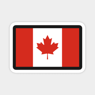 The Maple Leaf Canadian Flag for Canada - Plain and Simple Magnet