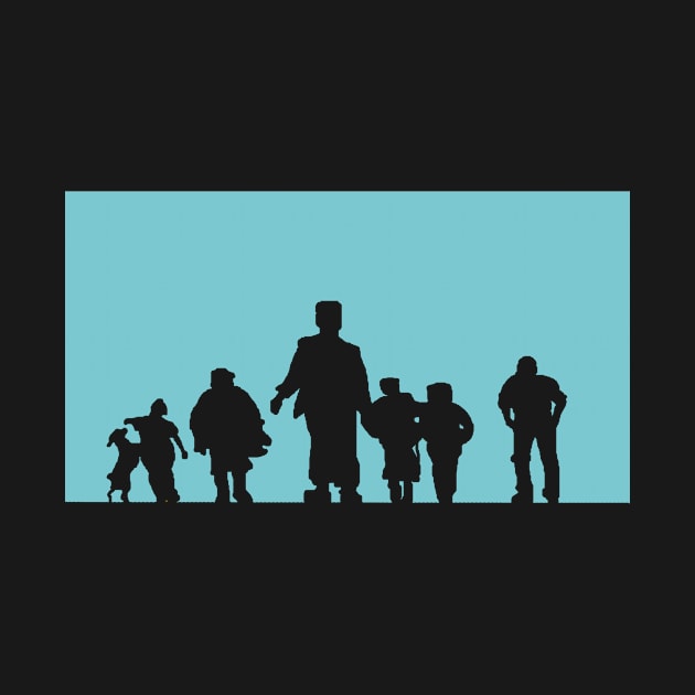 Squad Silhouette (blue) by BradyRain