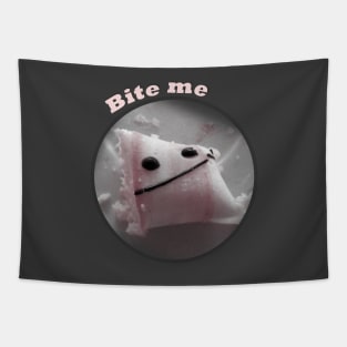 Bite me Smiley Cake Tapestry