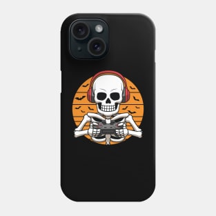 Skeleton Video Game Halloween Costume Gamer Phone Case