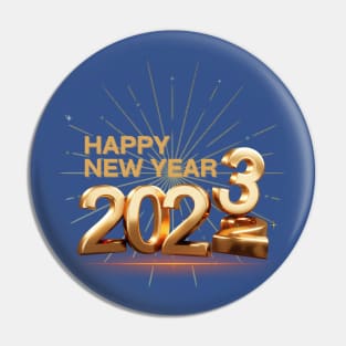 Happy New Year 2023 Pin