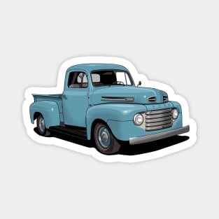 1950 Ford F1 Pickup Truck in light blue Magnet