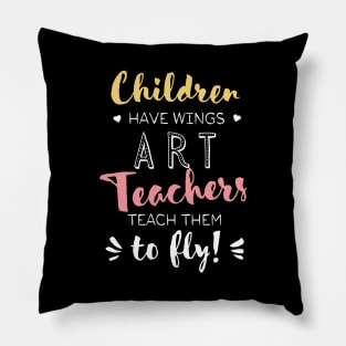 Art Teacher Gifts - Beautiful Wings Quote Pillow