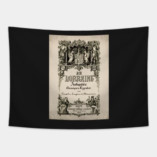 Old book cover - La Lorraine - 1840 - Antiquities Tapestry