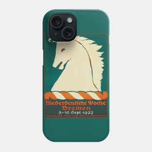 Rare vintage German horse racing ad from 1922 Phone Case