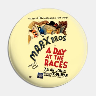 Classic Comedy Movie Poster - A Day at the Races Pin