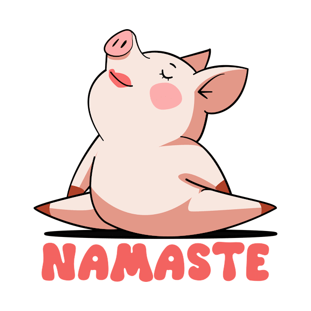 Zen Piggy - Namaste by Hemos Works