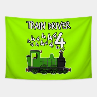 Train Driver 4 Year Old Kids Steam Engine Tapestry