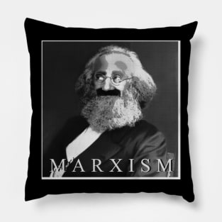 yest i'm marxist (groucho marx x karl marx) Pillow