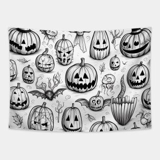 Halloween pumpkin pattern Tapestry
