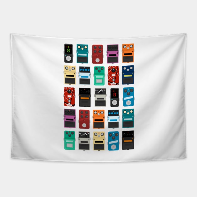 Pedal Board Tapestry by d13design