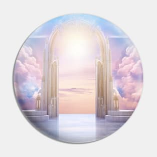 Door Heaven Dimension Serene Landscape Pin