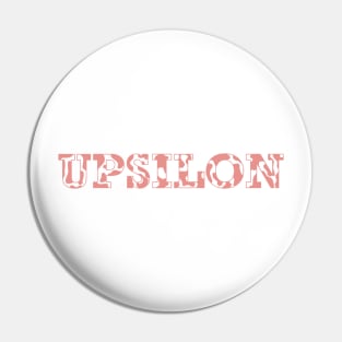 Upsilon Cow Pattern Pin