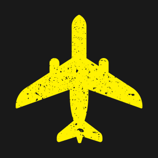 Yellow Plane Design T-Shirt