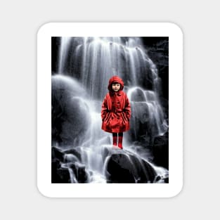 Waterfall Rain Coat Magnet