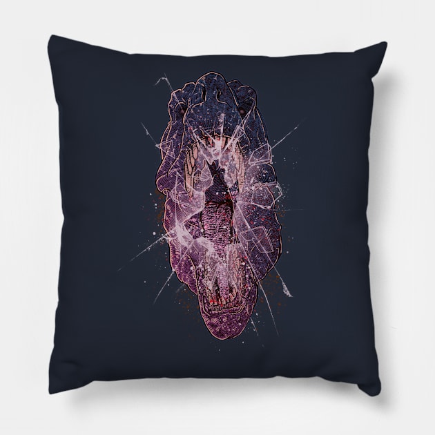 Shock and Destroy Pillow by GODZILLARGE