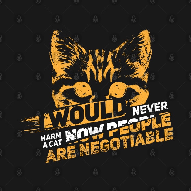 Never Harm A Cat  Gift by woormle