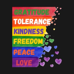 Movement Rainbow Freedom Love Gay T-Shirt