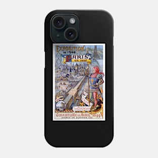 Paris Vintage 1900 Exposition Advertising World Showcase Print Phone Case