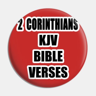 2 Corinthians KJV Bible Verses Text Pin