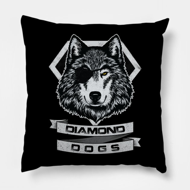 DIAMOND DOGS Pillow by berserk