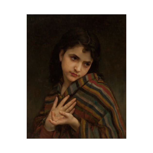 La Frileuse by William-Adolphe Bouguereau by Classic Art Stall