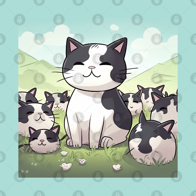 The Cow Cat Army by nonbeenarydesigns