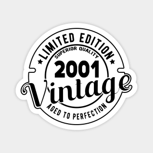 2001 VINTAGE - 20Th BIRTHDAY GIFT Magnet