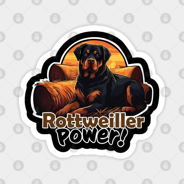 Rottweiller Power! Magnet by SquishyKitkat