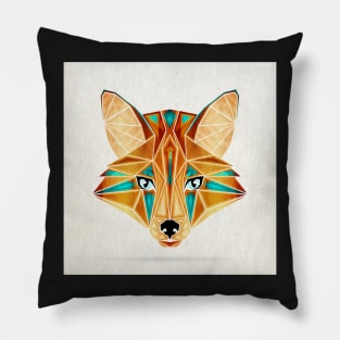 Blue fox Pillow