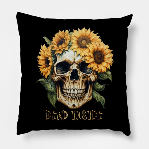 i'm dead inside Pillow by Zuzya