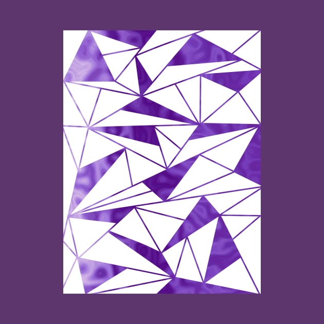 PURPLE Geometric Abstract by SartorisArt1