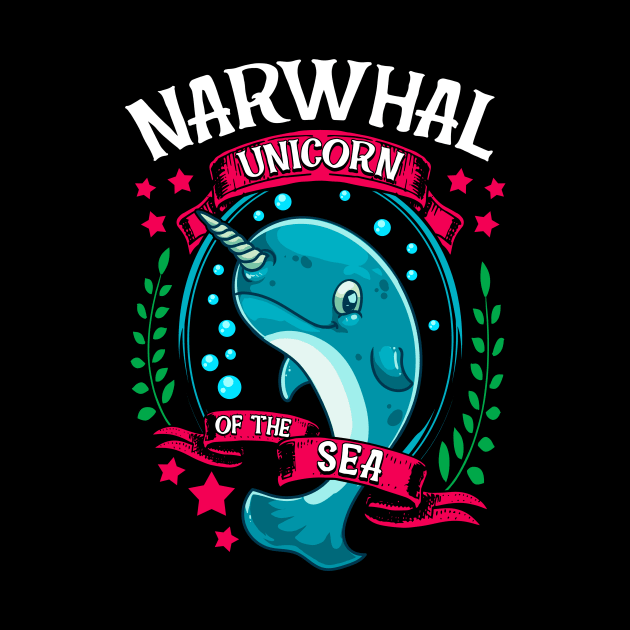 Funny Narwhal: Unicorn Of The Sea by theperfectpresents