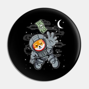 Astronaut Reaching Shiba Inu Coin To The Moon Shib Army Crypto Token Cryptocurrency Blockchain Wallet Birthday Gift For Men Women Kids Pin