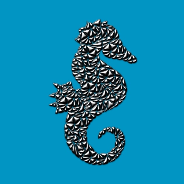 Metallic Seahorse by Shrenk