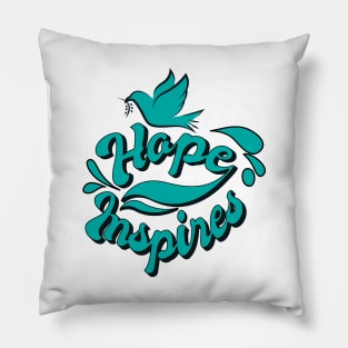 'Hope Inspires' Food and Water Relief Shirt Pillow