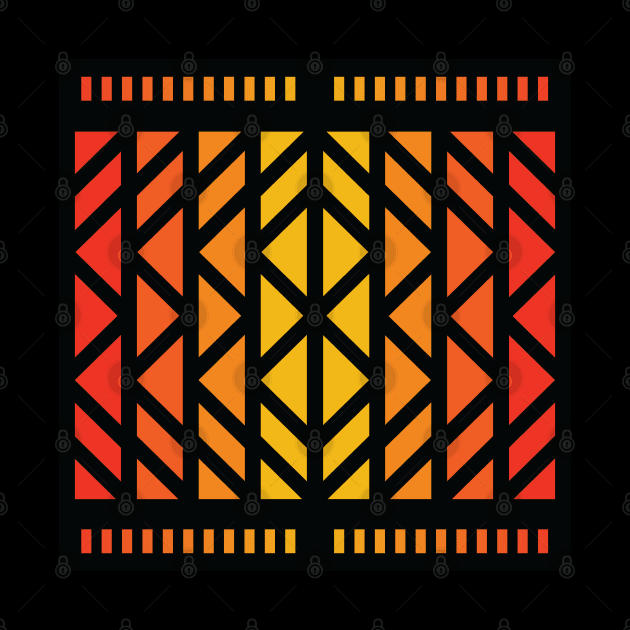 “Dimensional Shield” - V.4 Orange - (Geometric Art) (Dimensions) - Doc Labs by Doc Labs