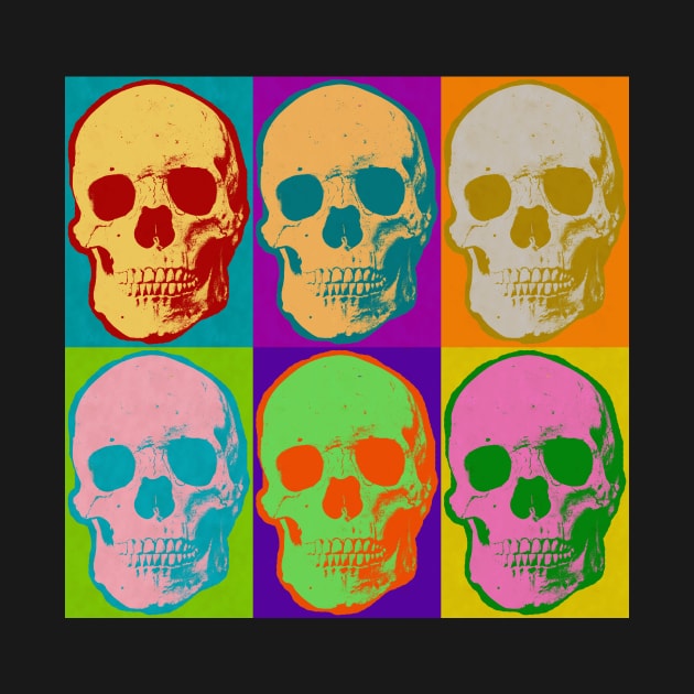 Skull Pop Art Love Skulls by joannejgg