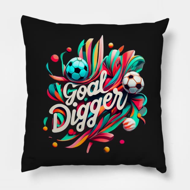 Goal digger Pillow by Abelfashion