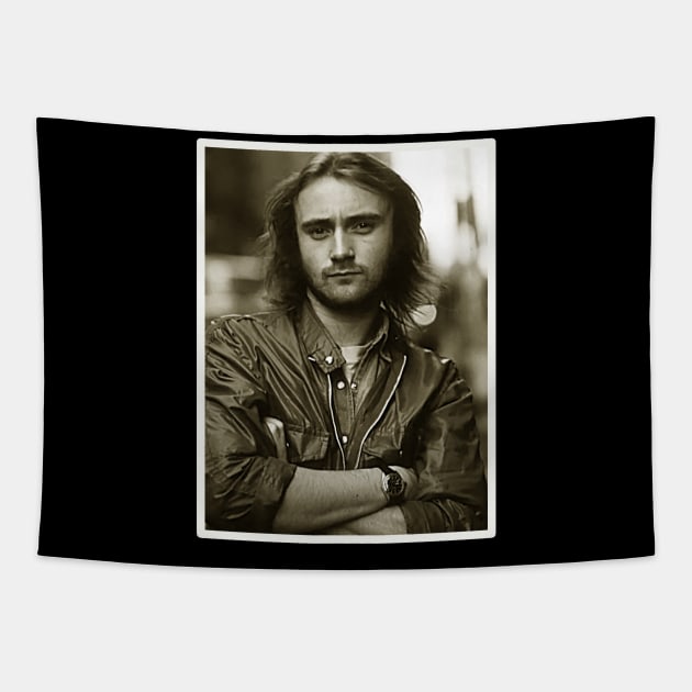 Phil Collins Retro Tapestry by BukaGaPakeLibur