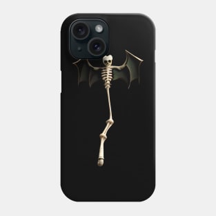 skeleton bat Phone Case