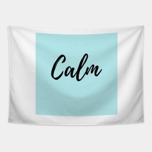 Calm - Blue Background Tapestry