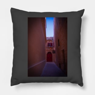 Mdina Side Street, Malta Pillow