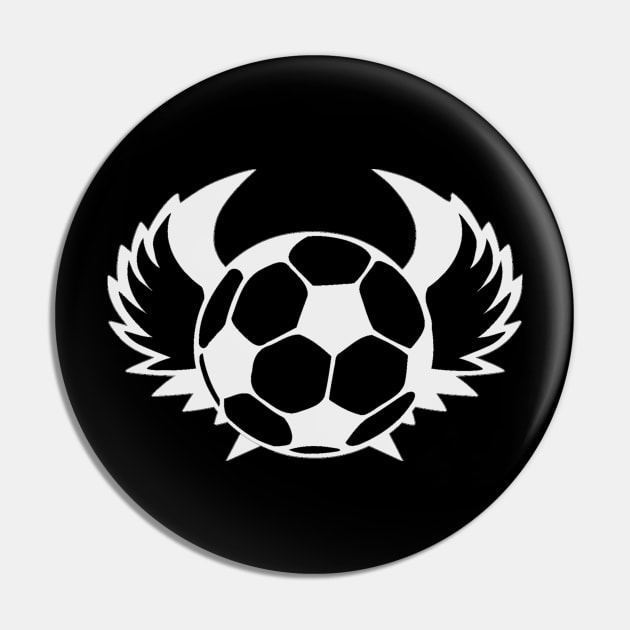 Soccer Ball with Wings Pin by DANPUBLIC