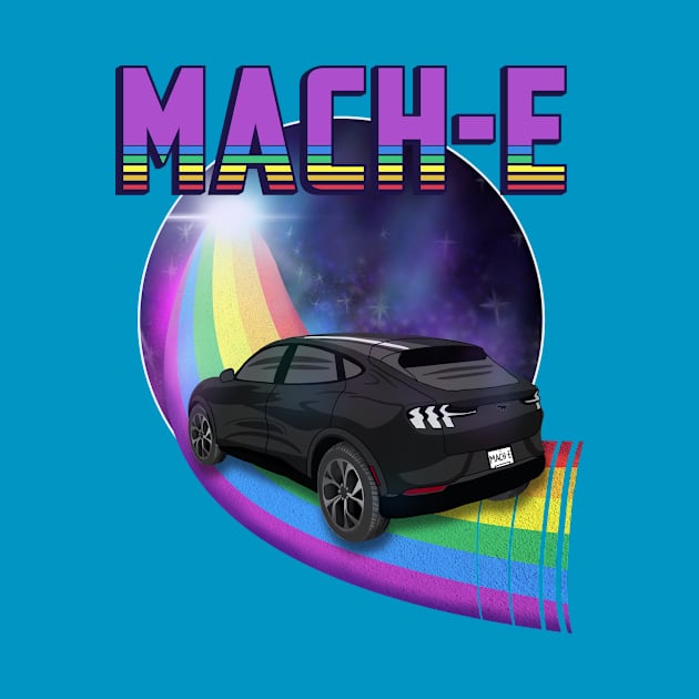 Mach-E Rides the Rainbow Galaxy in Shadow Black by zealology